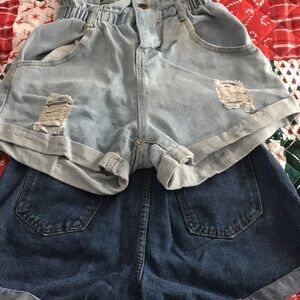 Light Blue Denim Kids Shorts